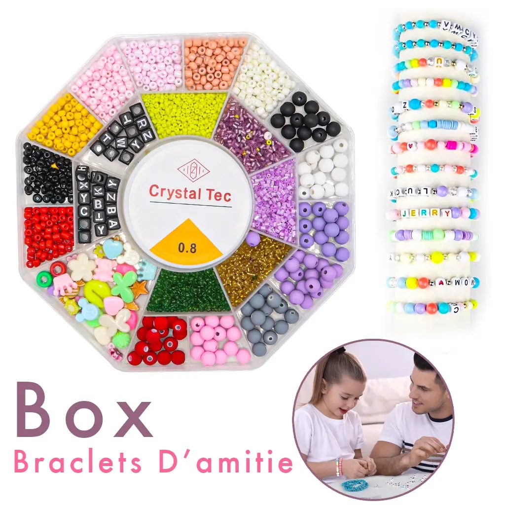 Bracelet DâamitiĂ© DIY Kit de Bricolage Pour Filles V6