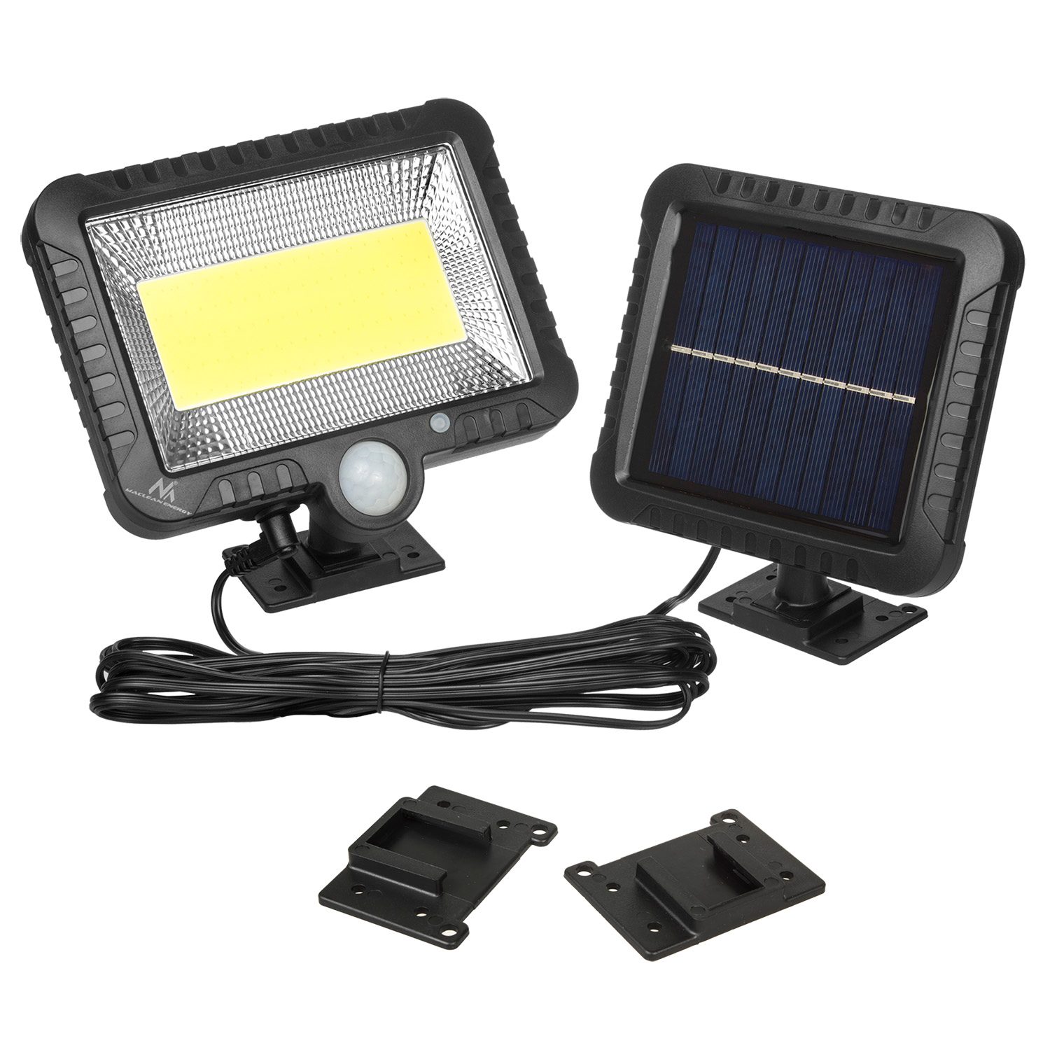 Lampe projecteur solaire LED et détecteur de mouvement 5W  IP44 - SL-F100