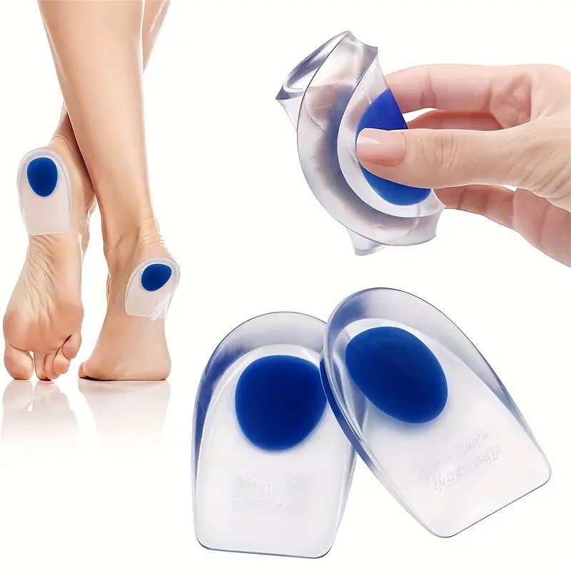 Paire de talon en silicone souple, soulage la douleur au talon,