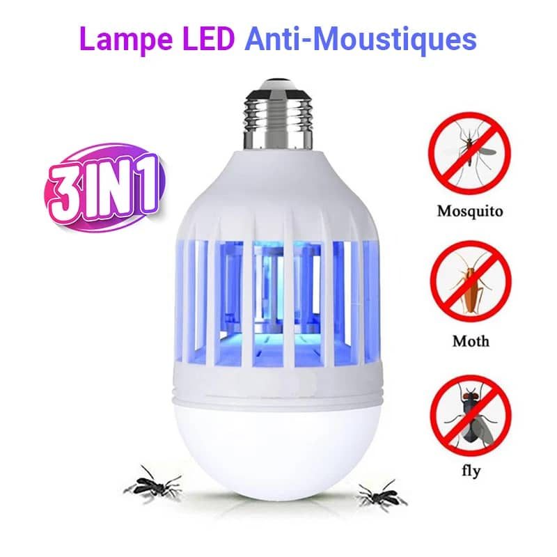 Ampoule LED Économique anti-moustiques 3 en 1 E27 AC220V