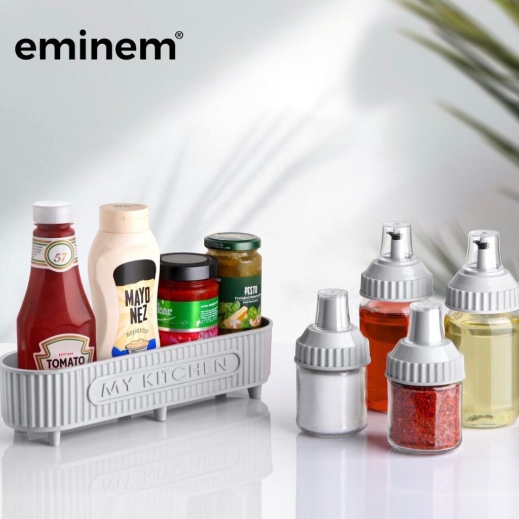 Eminem Ensemble de cuisine 5 Pcs en verre pour épices et huiles