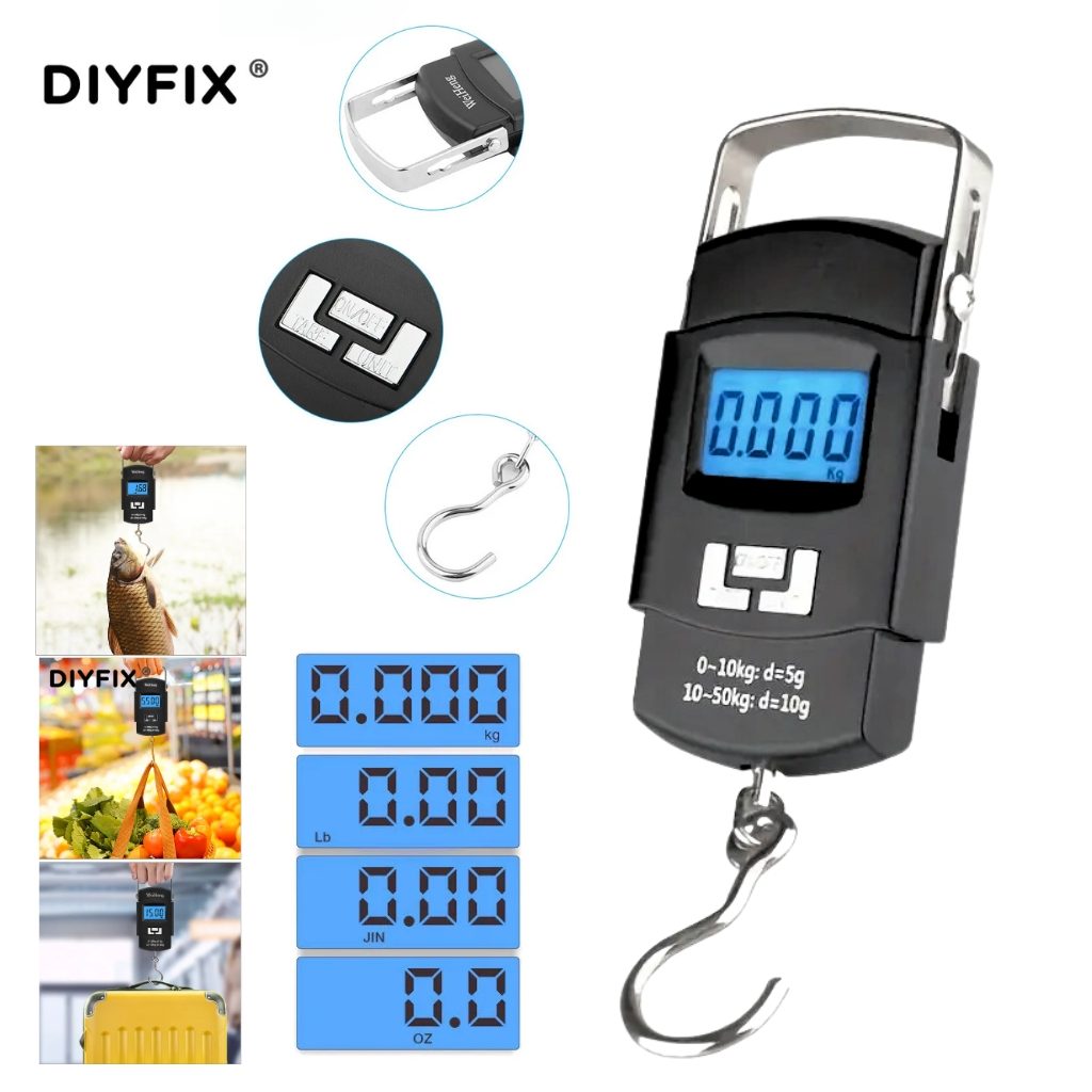 Balance à bagages numérique portable avec écran LCD 50KG/10G WH-A08
