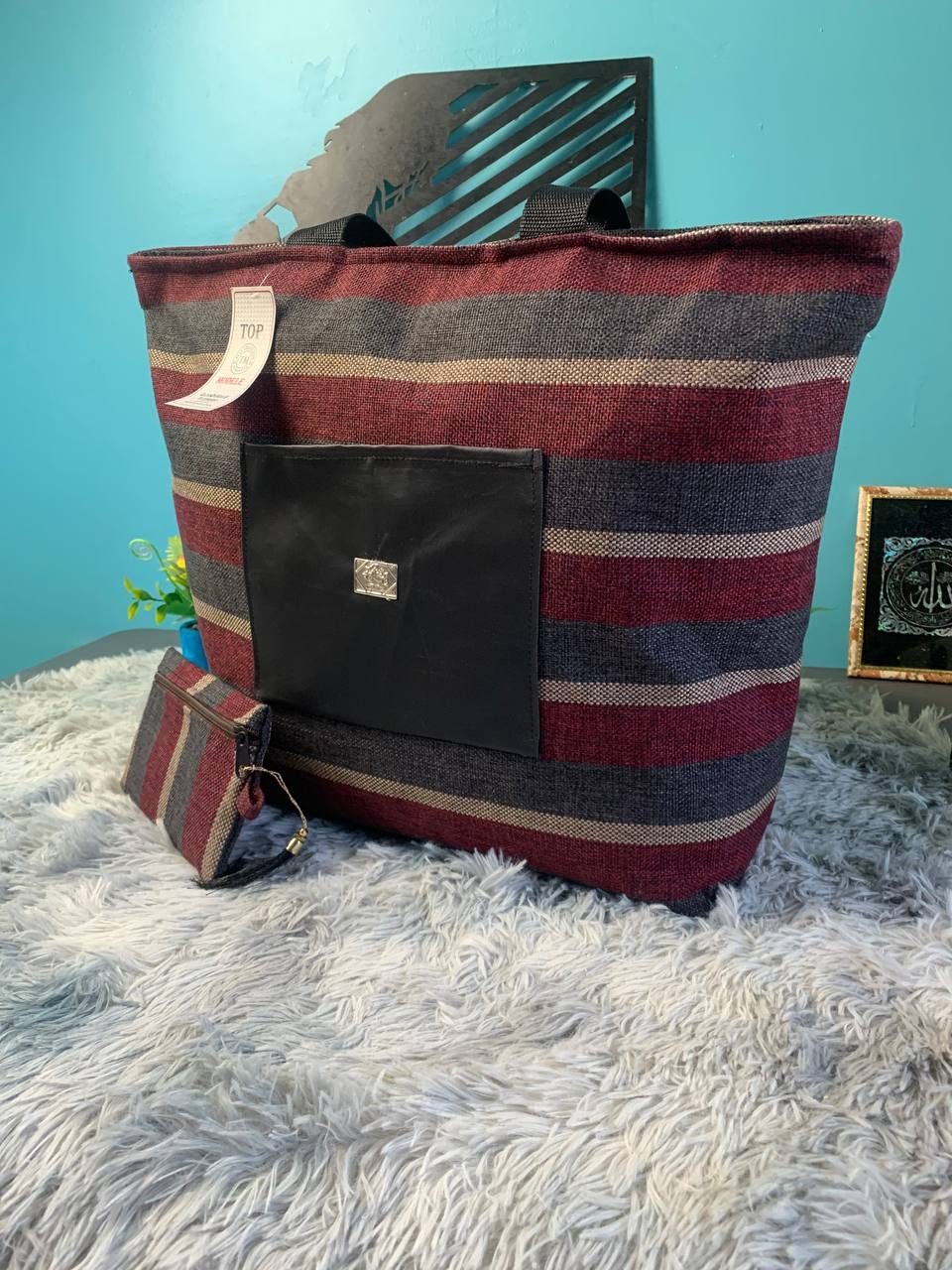 Sac à main burberry Grande capacité avec un  portefeuille pour femme