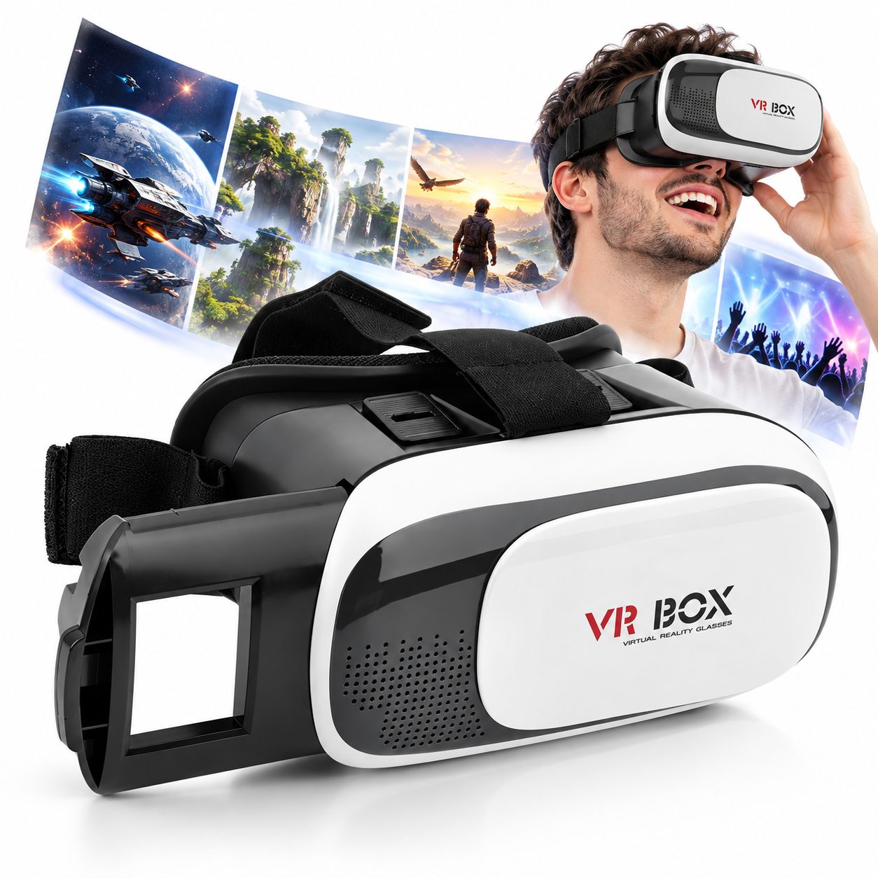 Lunettes de Réalité Virtuelle 3D VR BOX pour Smartphone