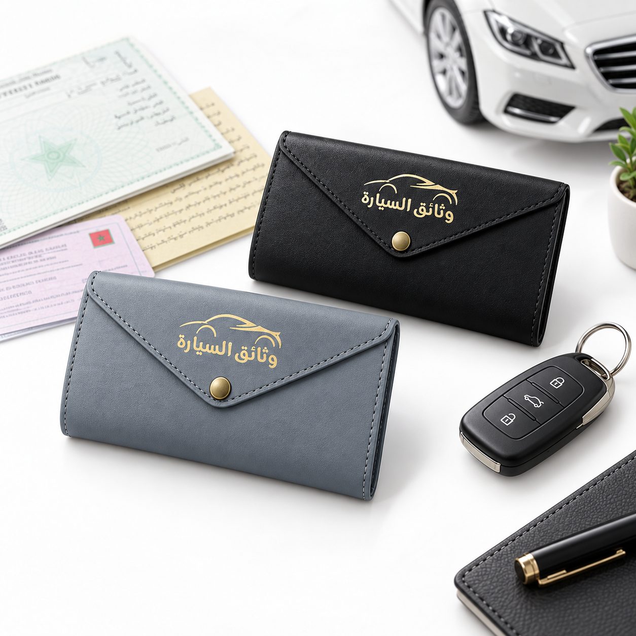 Porte-Documents et Permis de Conduire pour voitures V3