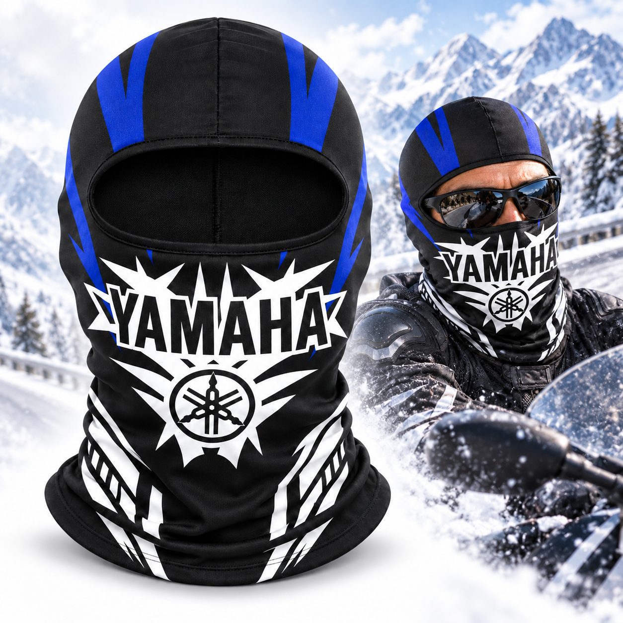 Cagoule Moto Thermique Balaclava Yamaha Black
