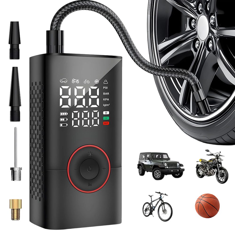 Compresseur à air et Gonfleur de Pneu Portable Sans Fil 150 PSI