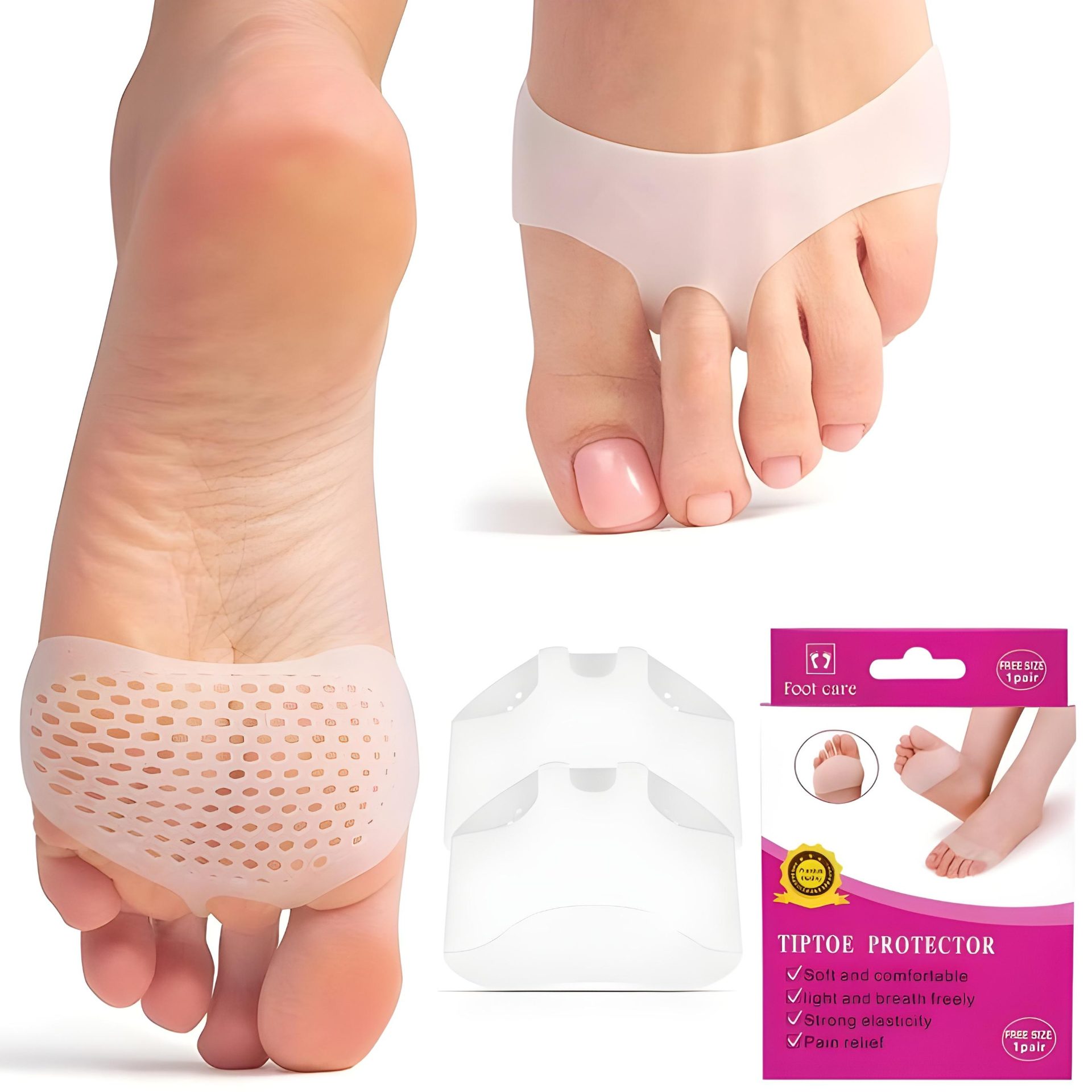 Coussinet de Protection en Silicone pour l’Avant-Pied Tiptoe