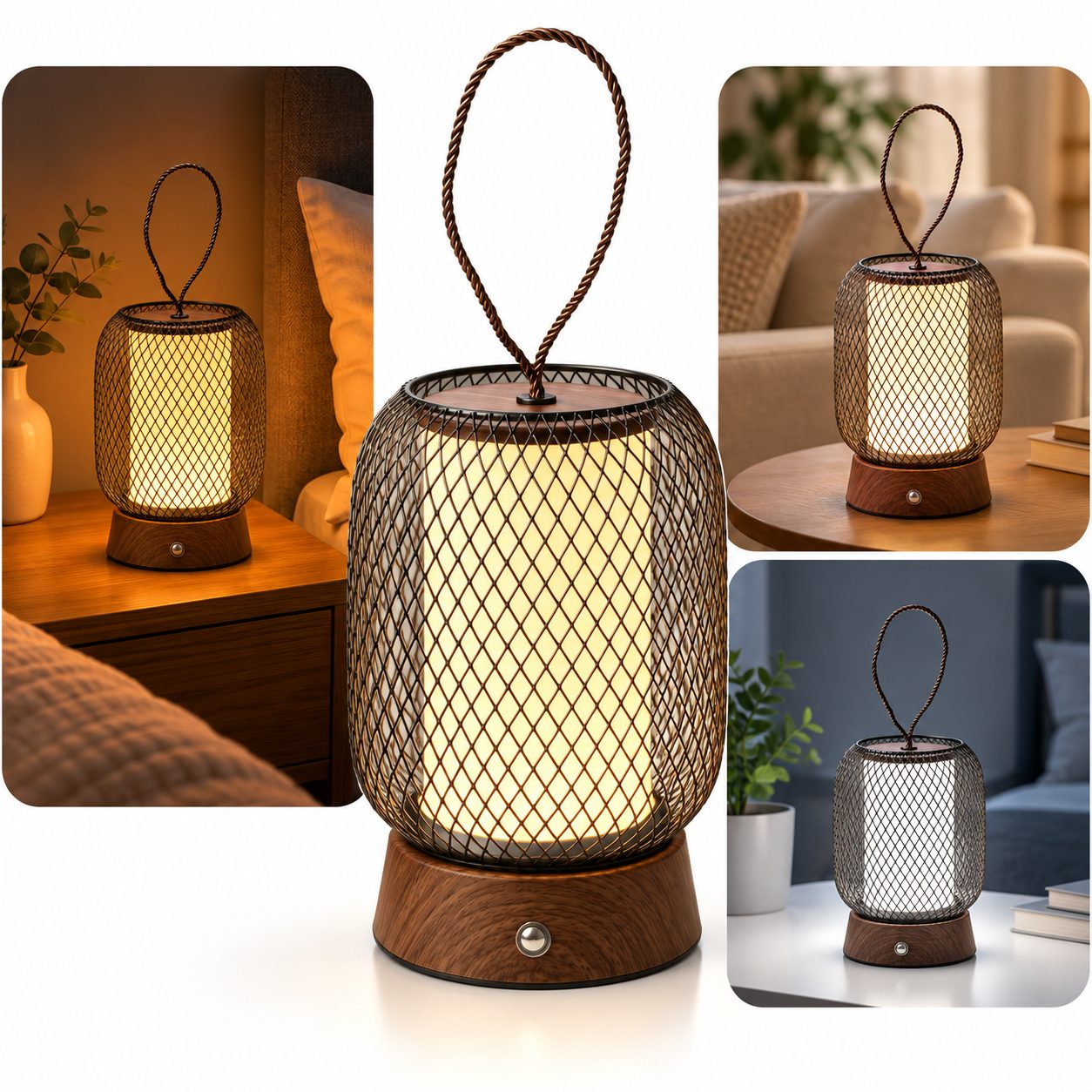 Lanterne LED Portable Sans Fil Style Lanterne Chinoise 1818-4
