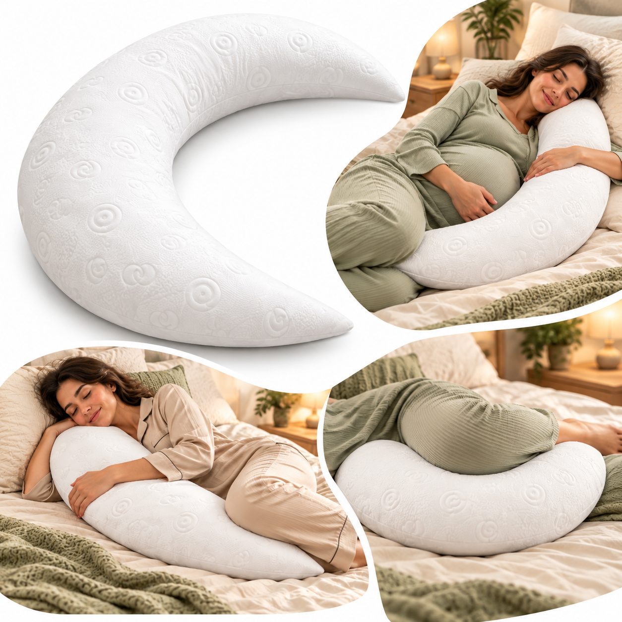 Coussin de Grossesse pour Sommeil et Repos
