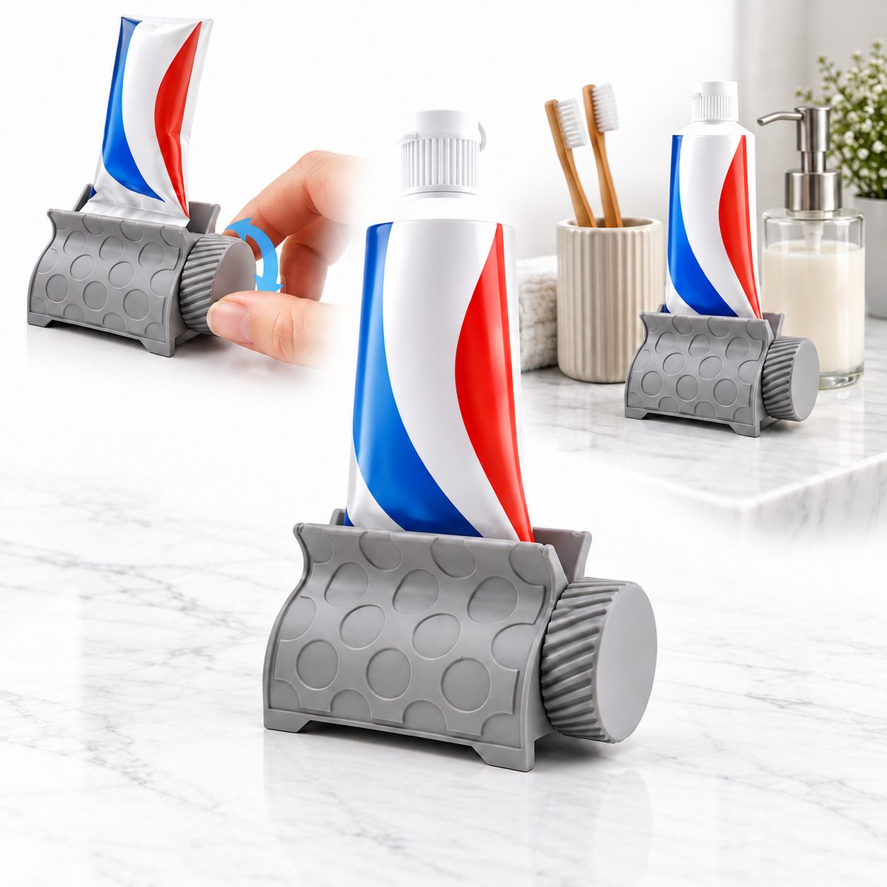 Presse-Tube Dentifrice avec Rouleau Manuel